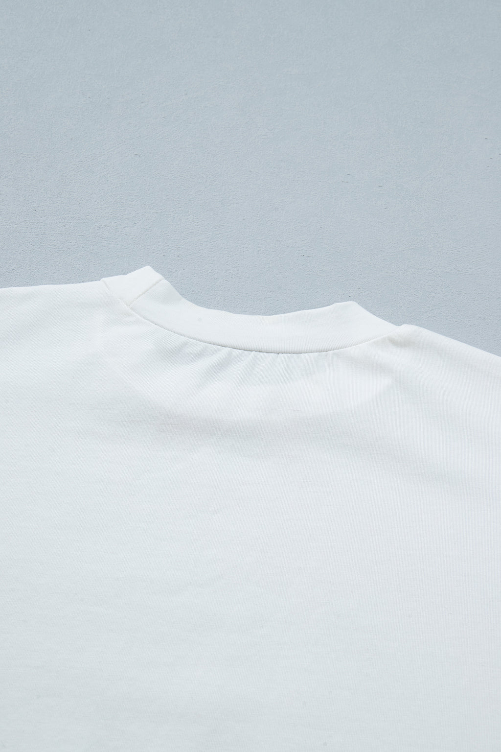 White Asymmetric Lace Hem Patchwork Tee