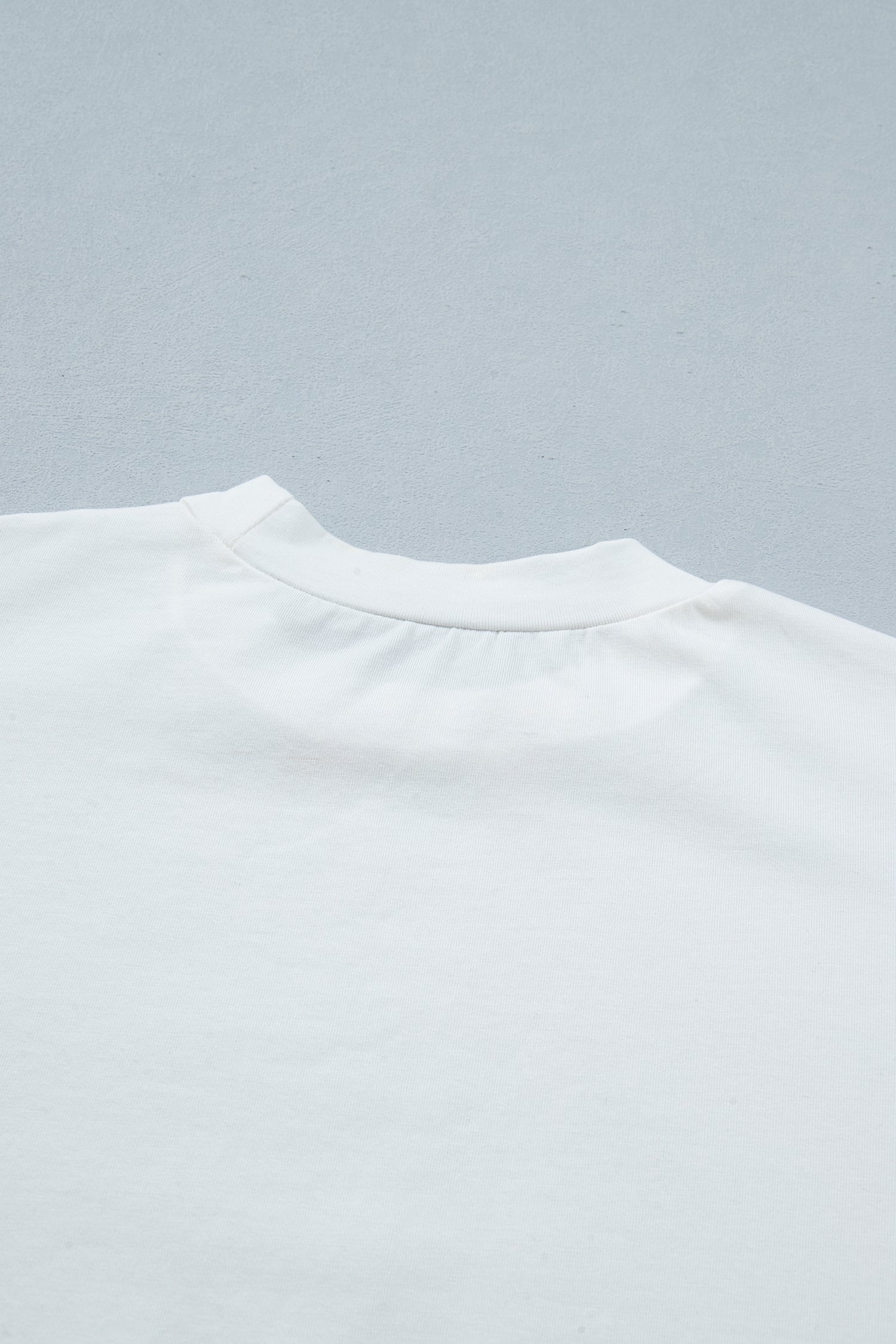 White Asymmetric Lace Hem Patchwork Tee